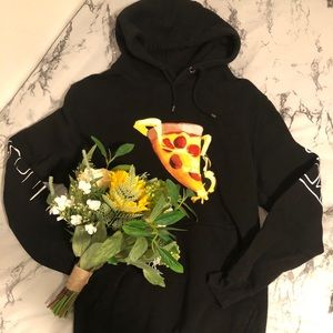 LeafyIsHere Pizza Hoodie
